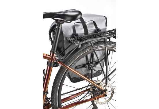 Bike dry rear pannier Impermeabile 20lt Nero/grigio
