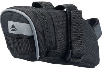 Saddlebag Hook & Loop XL Black/grey H:10cm, L:20cm, W:8cm