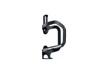 Bottle cage alloy black/white shiny sideload