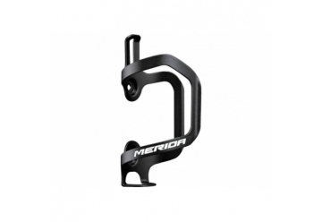 Bottle cage alloy black/white shiny sideload