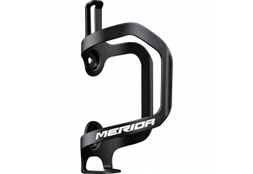 Bottle cage alloy black/white shiny sideload