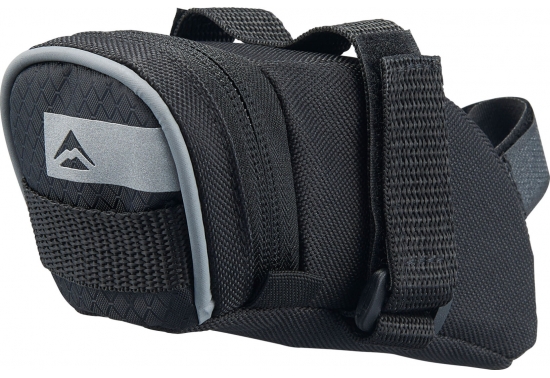 Saddlebag Hook & Loop XL Black/grey H:10cm, L:20cm, W:8cm