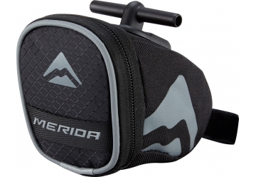 Saddlebag small (T-bar) Black/grey